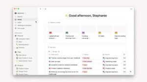 Notions neue Startseite